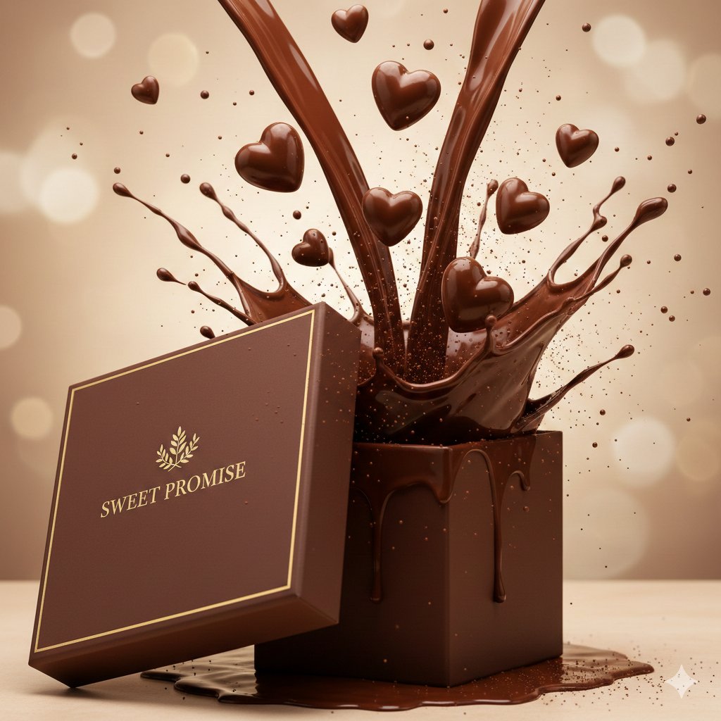 Sensual Luxury Chocolate Commercial Scene — output 1