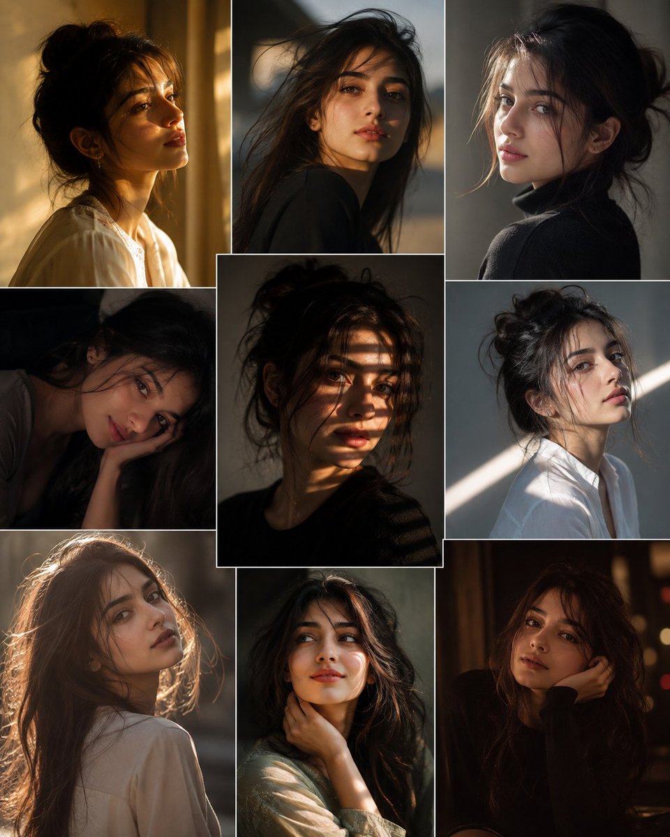 Profile / Avatar - Moody Cinematic Portrait Collage — output 1