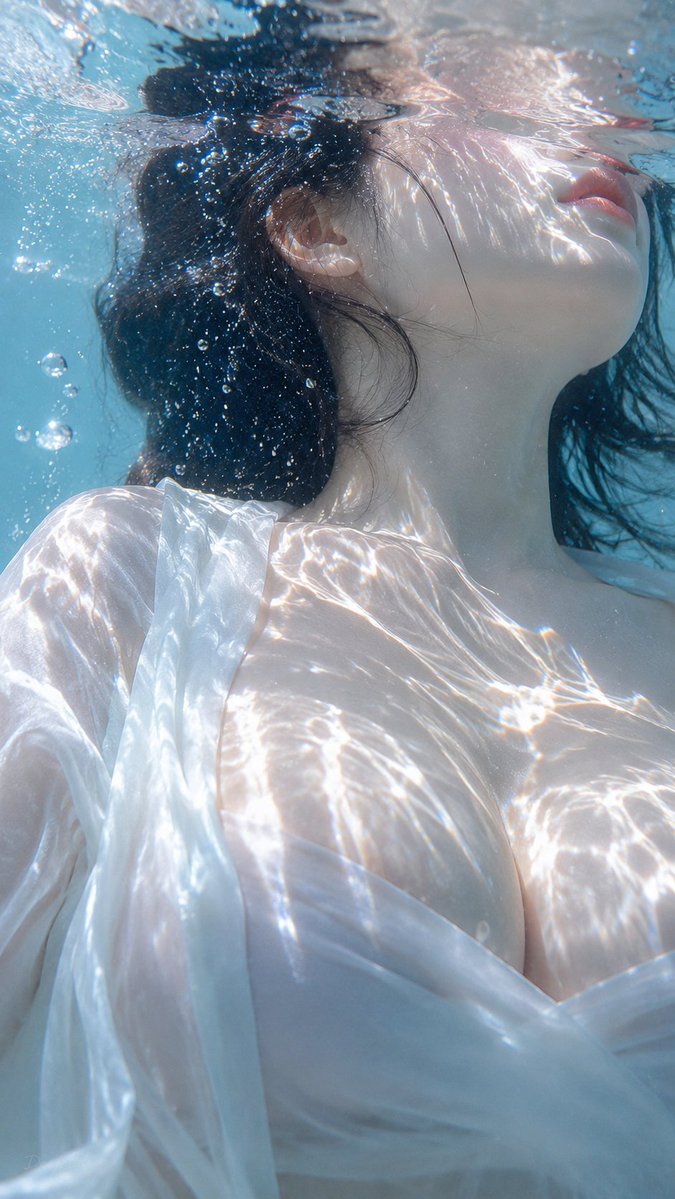 Social Media Post - Ethereal Underwater Pool Jump — output 1