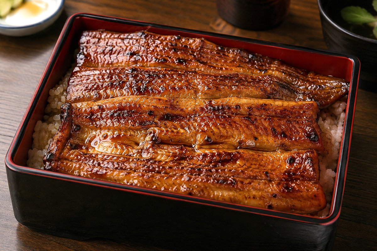 E-commerce Main Image - Realistic Unaju Grilled Eel Box — output 1