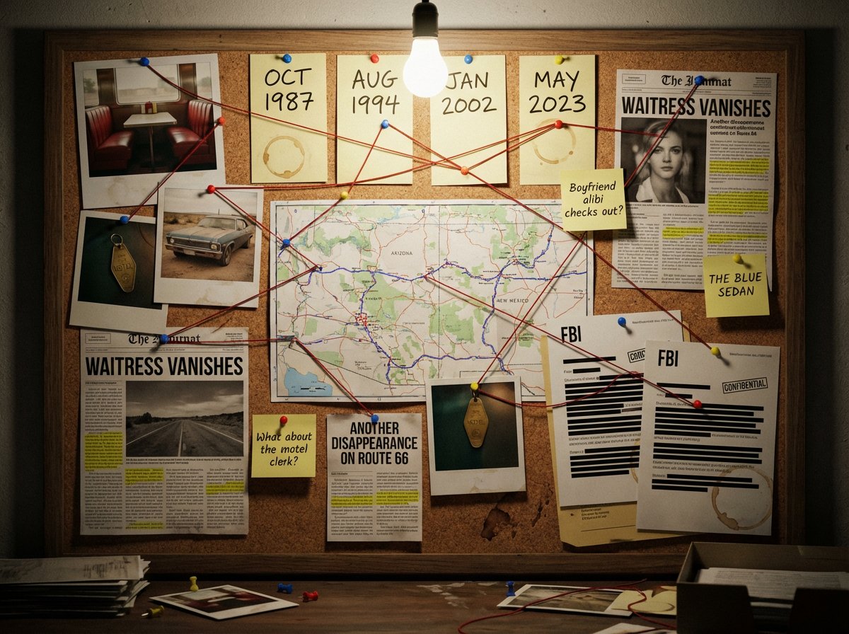 YouTube Thumbnail - Noir Detective Evidence Board Visualization — output 1
