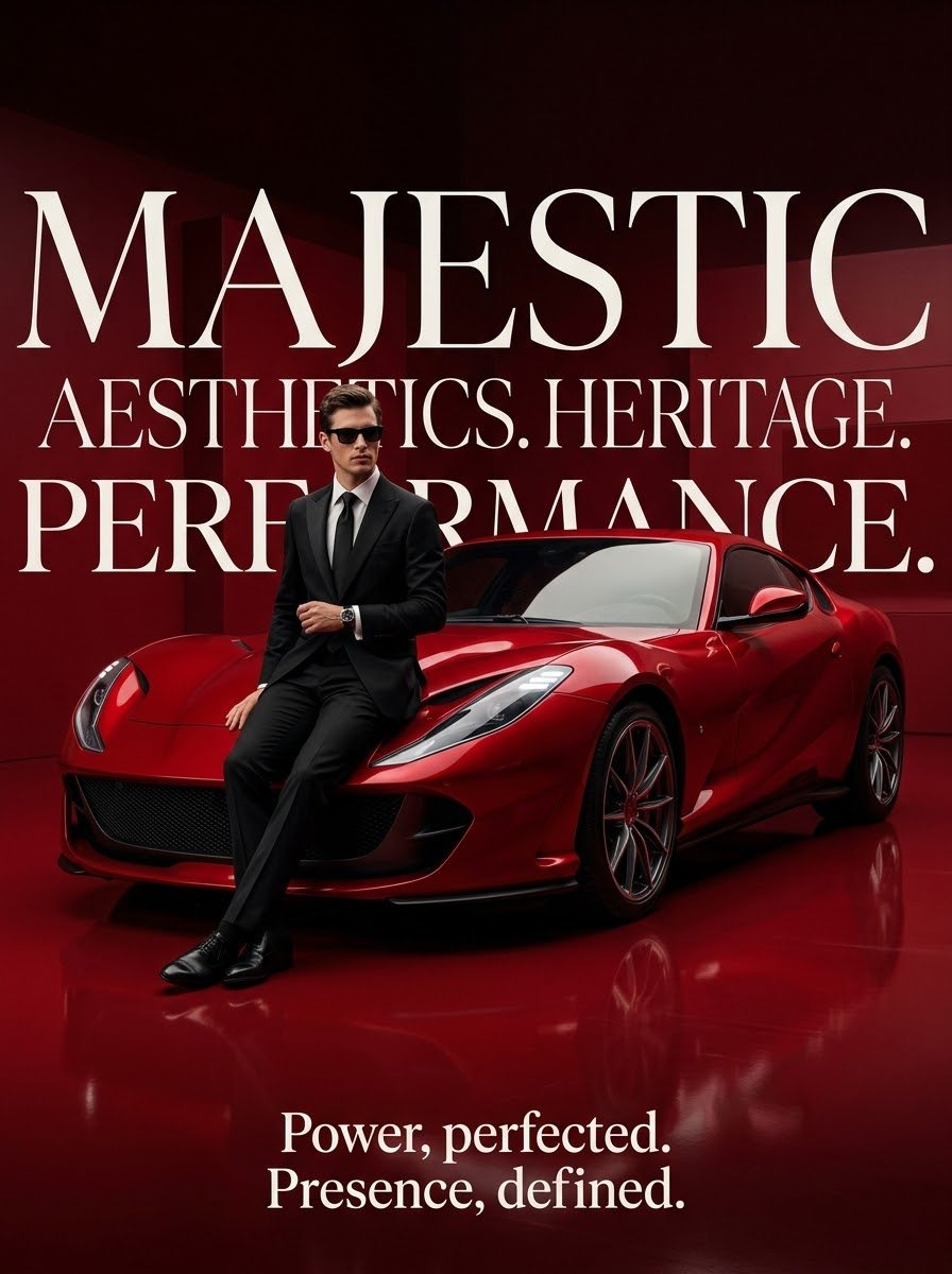 Product Marketing - Luxury Surrealist Automotive Poster — output 1