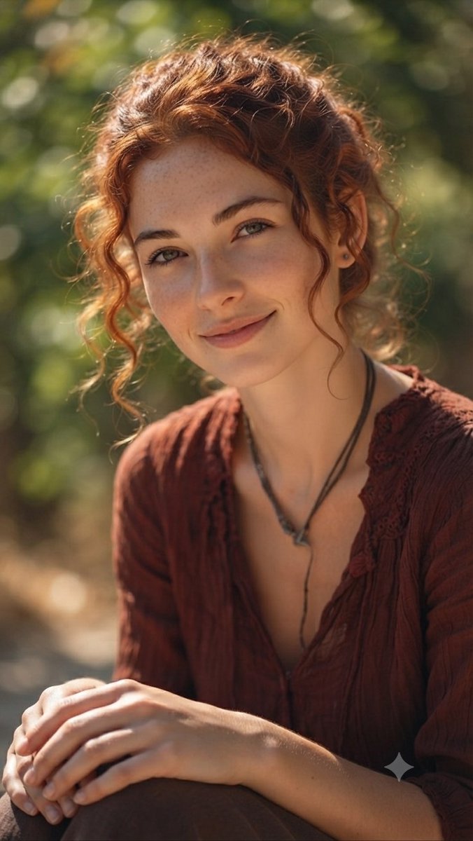 Profile / Avatar - Auburn Hair Outdoor Portrait — output 1