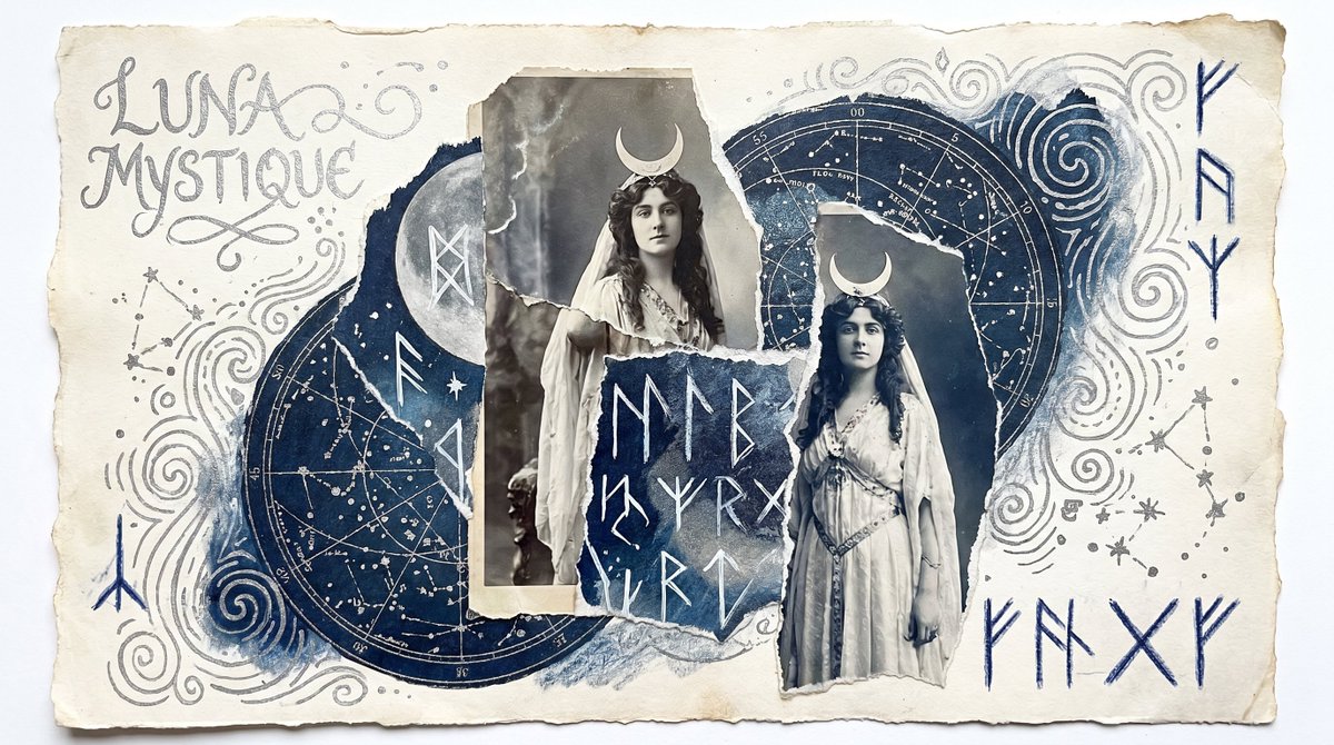 Social Media Post - Mystical Lunar Goddess Collage — output 1