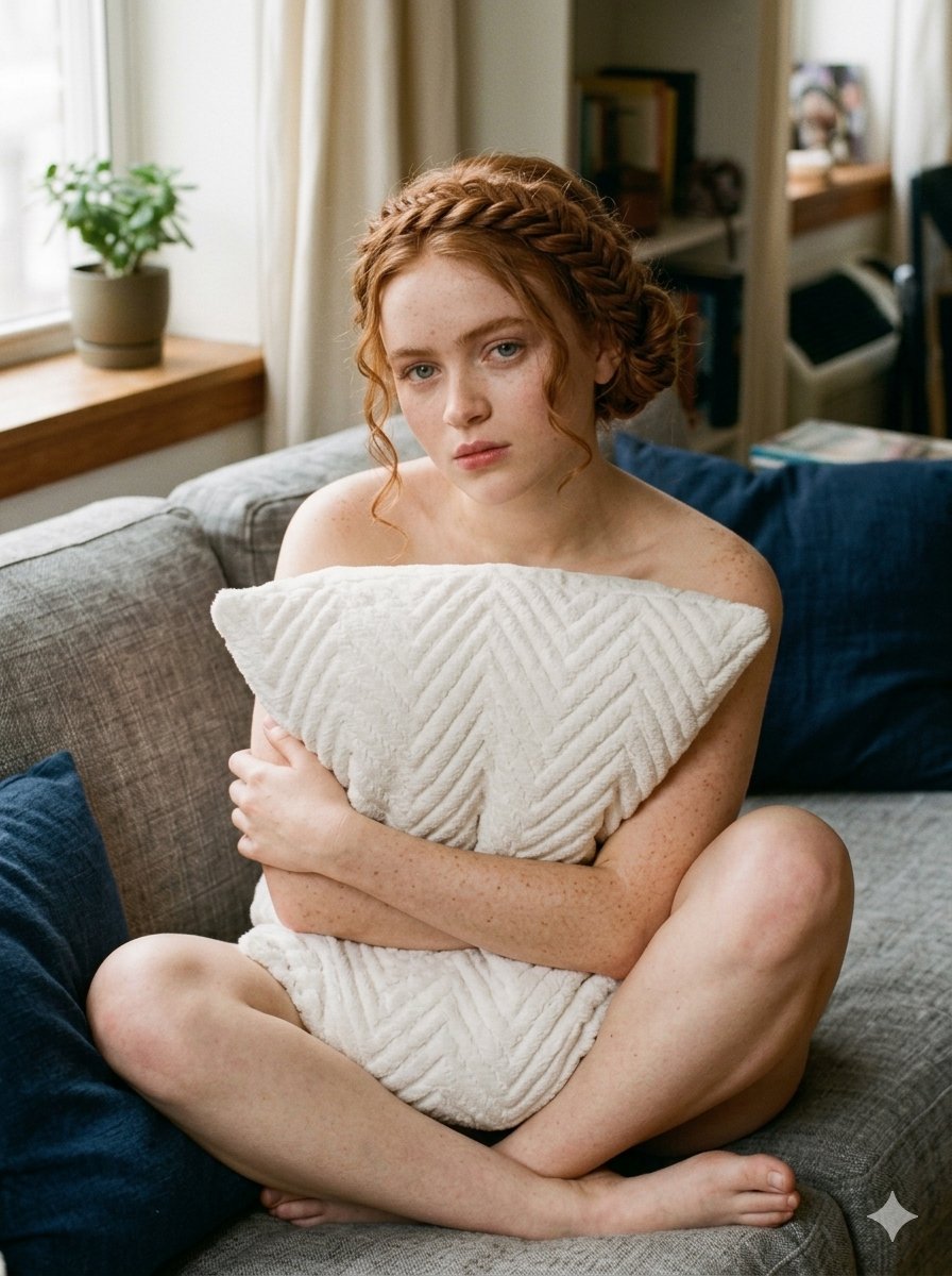 Profile / Avatar - Cozy Indoor Sofa Portrait — output 1