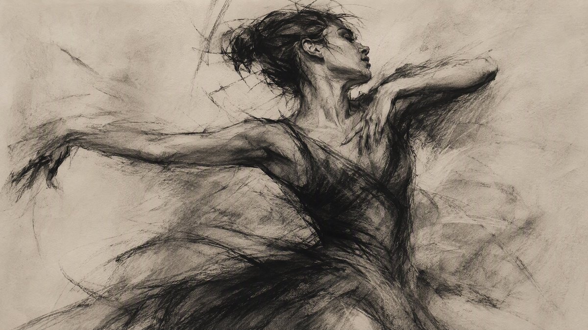 Comic / Storyboard - Expressive Charcoal Drawing Sketch — output 1